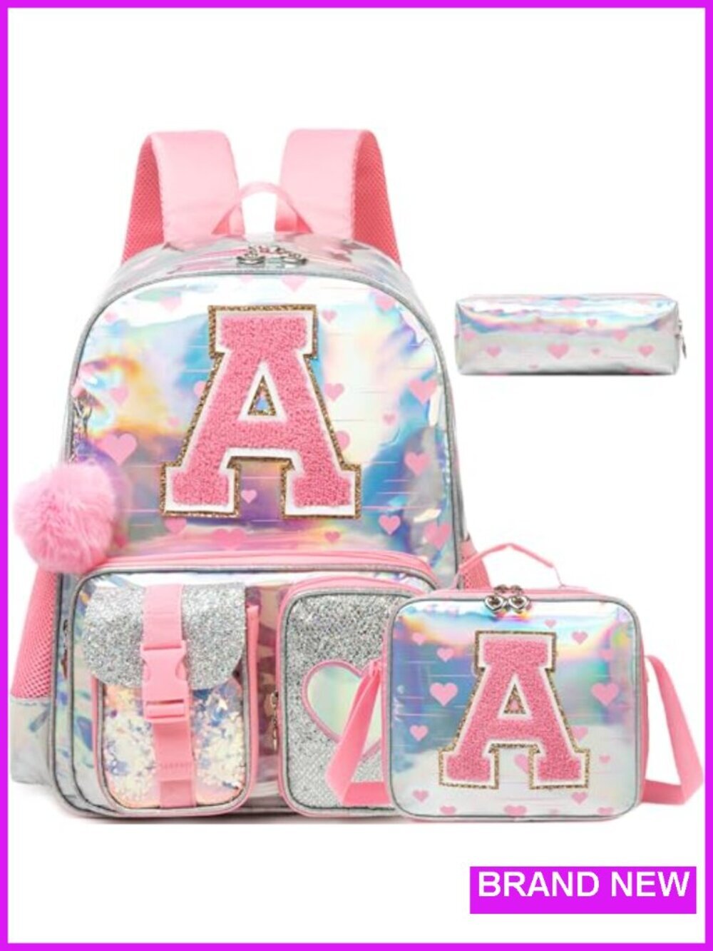 Kids' Backpack with Multi-Pocket Design, Lightweight Polyester, Adjustable